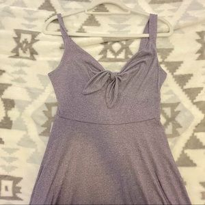 Alaya Purple Dress with Tie top